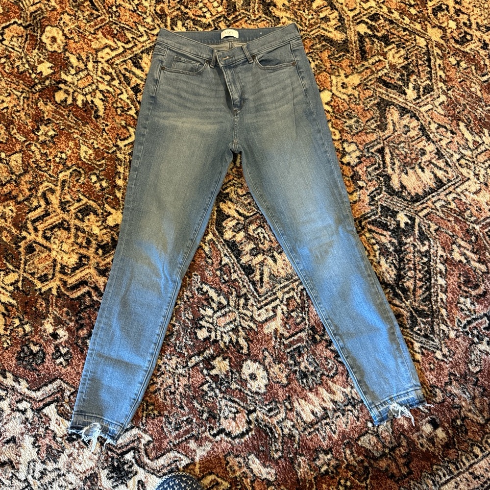 LOFT Light Blue Ankle Skinny Jeans